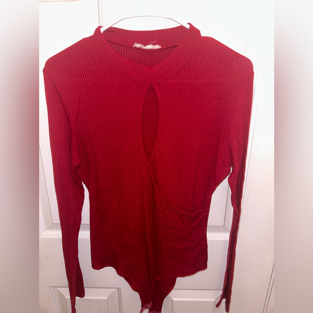Red body suit